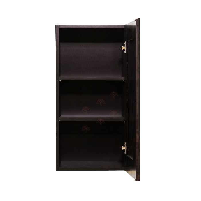 Anchester Espresso Wall Cabinet 1 Door 2 Adjustable Shelves 30-inch Height