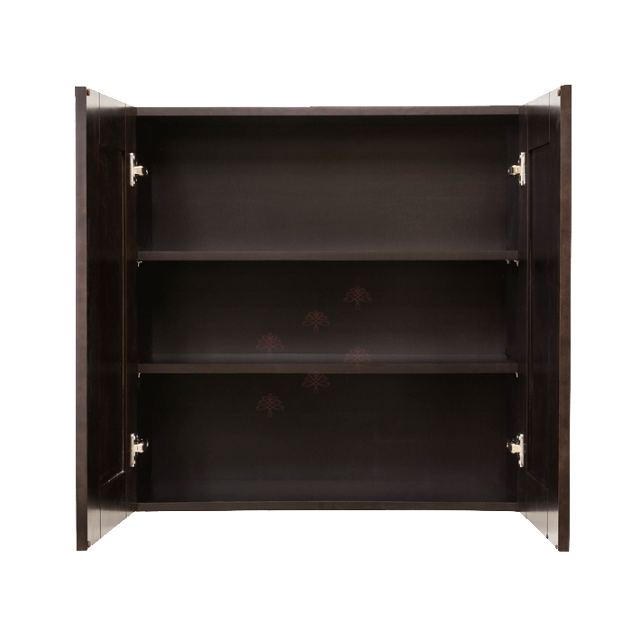 Anchester Espresso Wall Cabinet 2 Doors 2 Adjustable Shelves With 30-inch Height