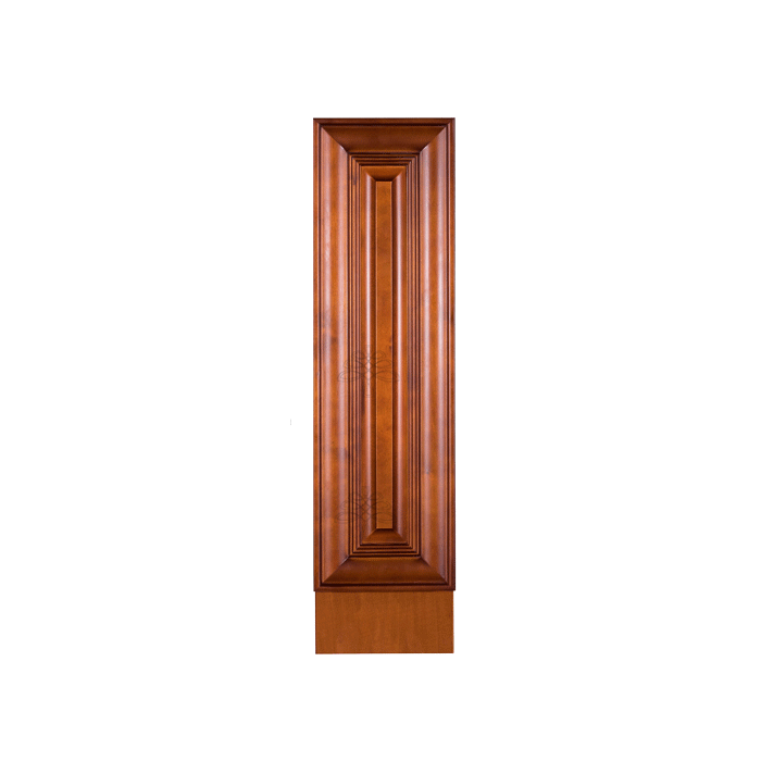 Cambridge Series Chestnut Finish Base Spice Rack Cabinet With Under-Mount Upgrade
