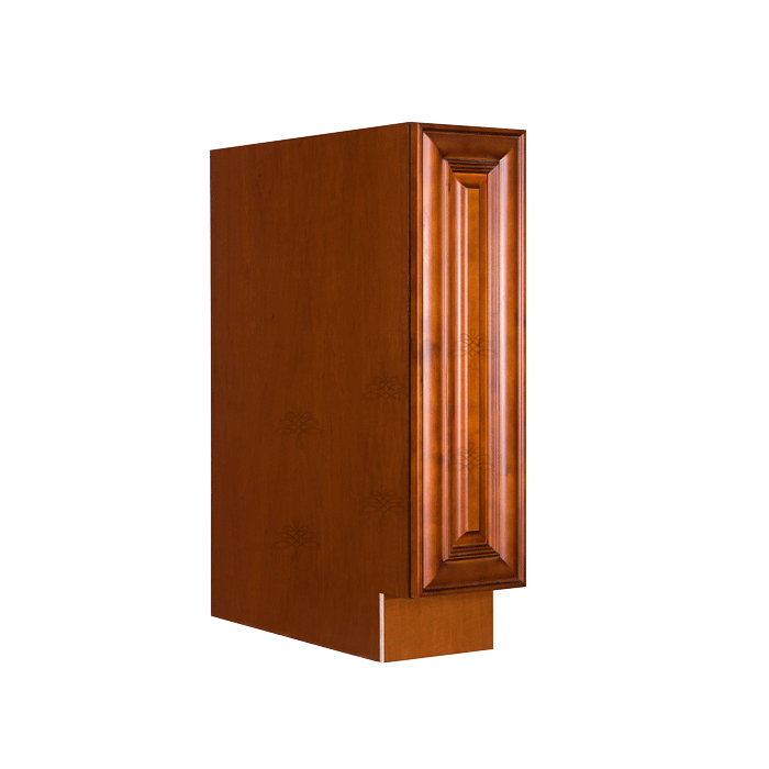 Cambridge Series Chestnut Finish Base Spice Rack Cabinet With Under-Mount Upgrade