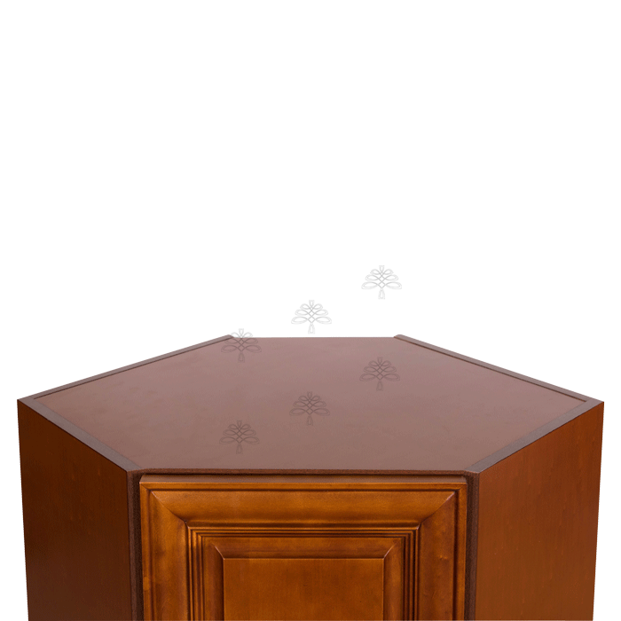 Cambridge Wall Mullion Door Diagonal Corner Cabinet 1 Door 2 Adjustable Shelves Glass Not Included