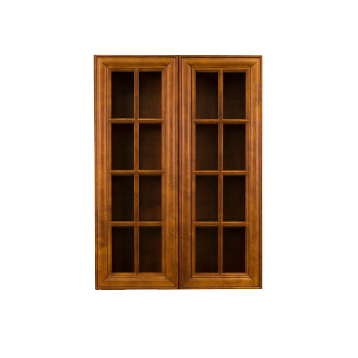 Cambridge Wall Mullion Door Cabinet 2 Doors 3 Adjustable Shelves Glass Not Included