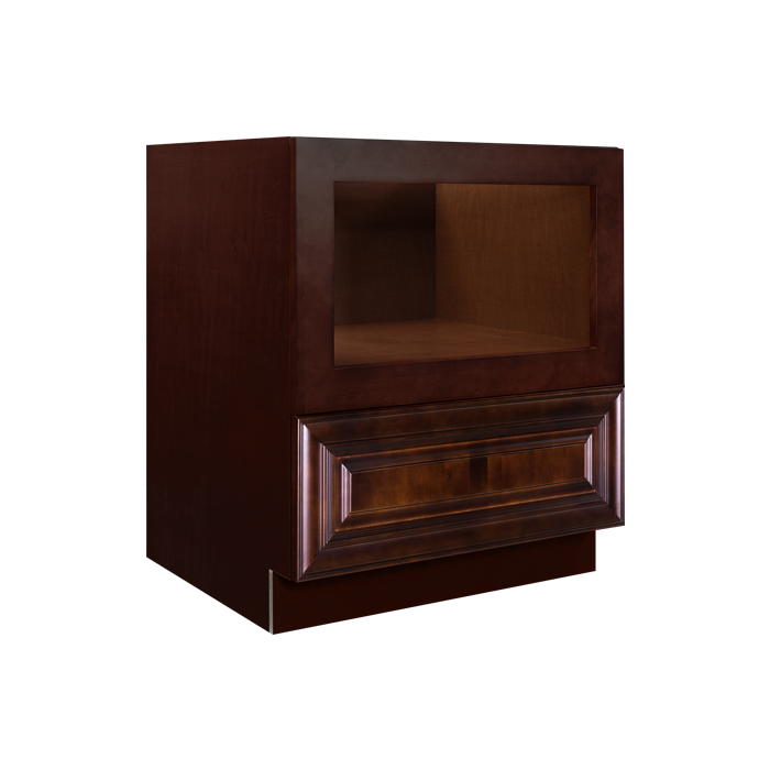 Edinburgh Series Espresso Finish Base Microwave with Drawer Cabinet