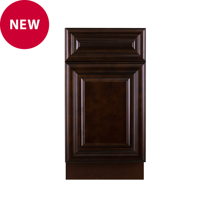 Edinburgh Series Espresso Finish Basket Cabinet