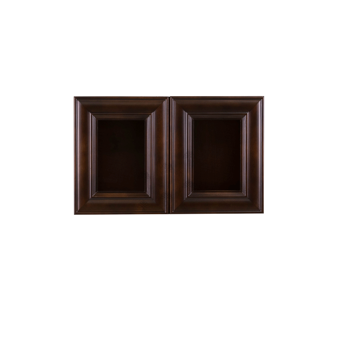 Edinburgh Wall Mullion Door Cabinet 2 Doors No Shelf Glass Not Included