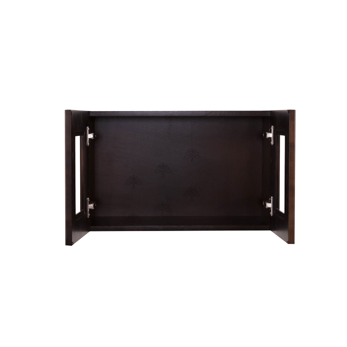 Edinburgh Wall Mullion Door Cabinet 2 Doors No Shelf Glass Not Included
