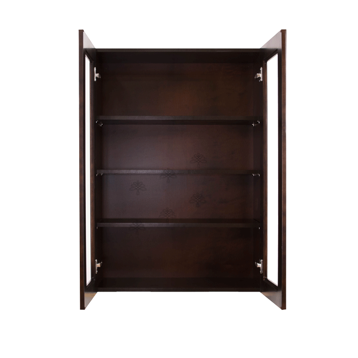 Edinburgh Wall Mullion Door Cabinet 2 Doors 3 Adjustable Shelves Glass Not Included
