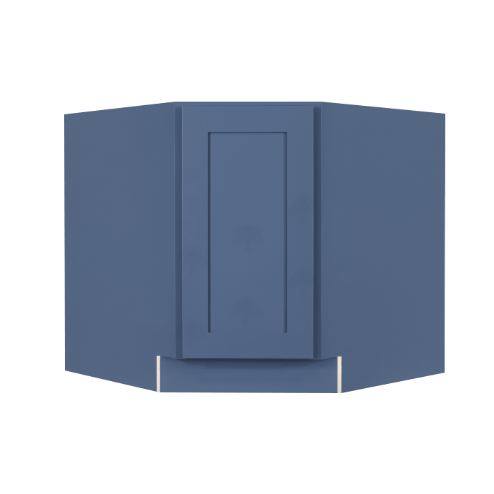 Lancaster Blue Base Diagonal Cabinet 1 Door 1 Adjustable Shelf