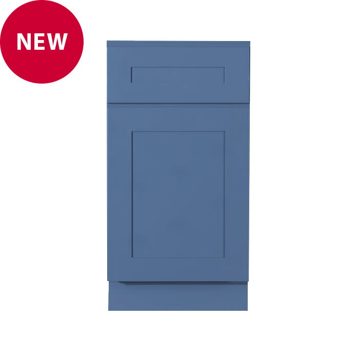Lancaster Series Blue Shaker Base Waste Basket Cabinet