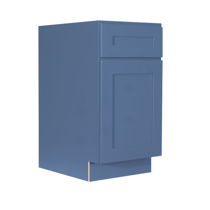 Lancaster Series Blue Shaker Base Waste Basket Cabinet