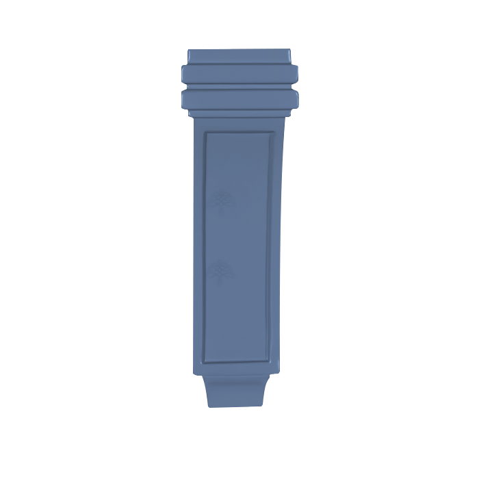 Lancaster Series Blue Shaker Cabinet Corbel Flat Design