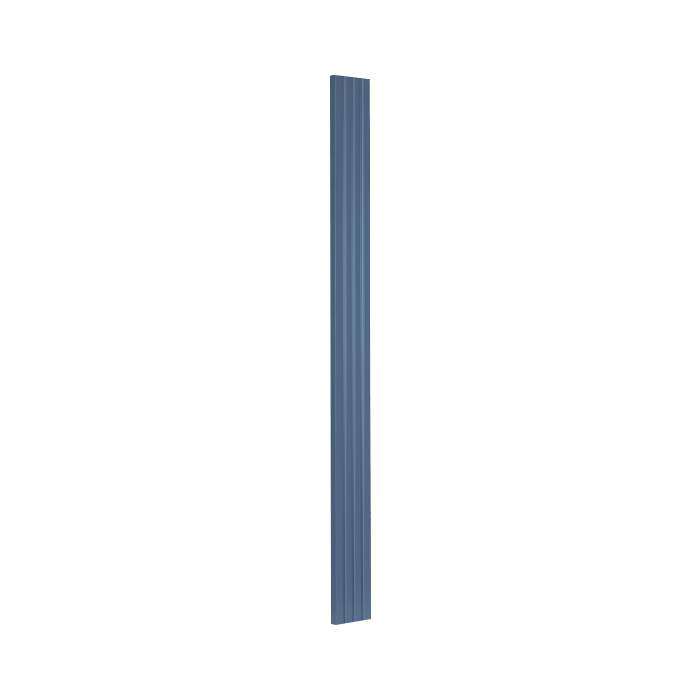 Lancaster Series Blue Shaker Cabinet Wall Fluted Filler