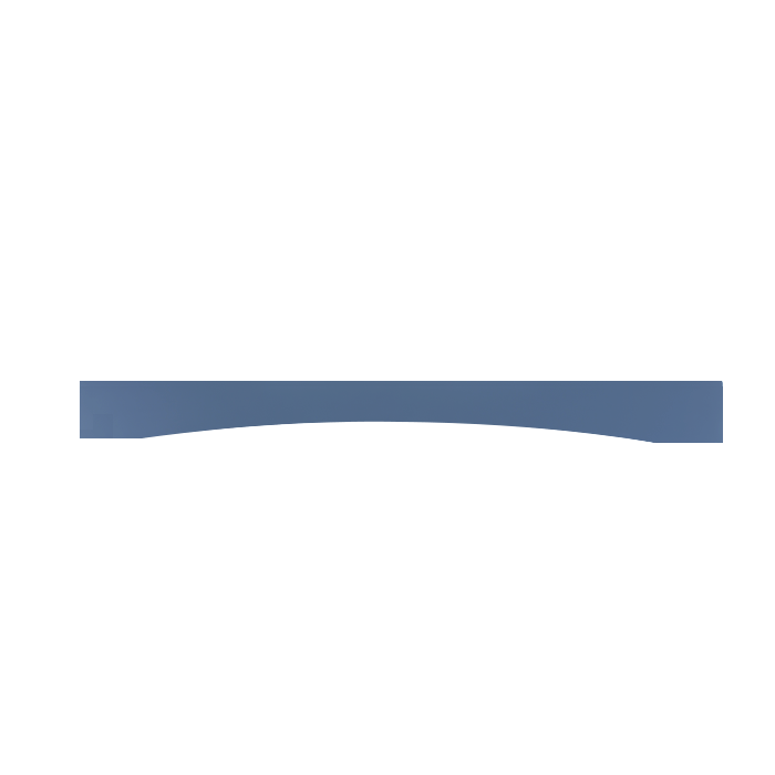 Lancaster Series Blue Shaker Cabinet Plain Valance