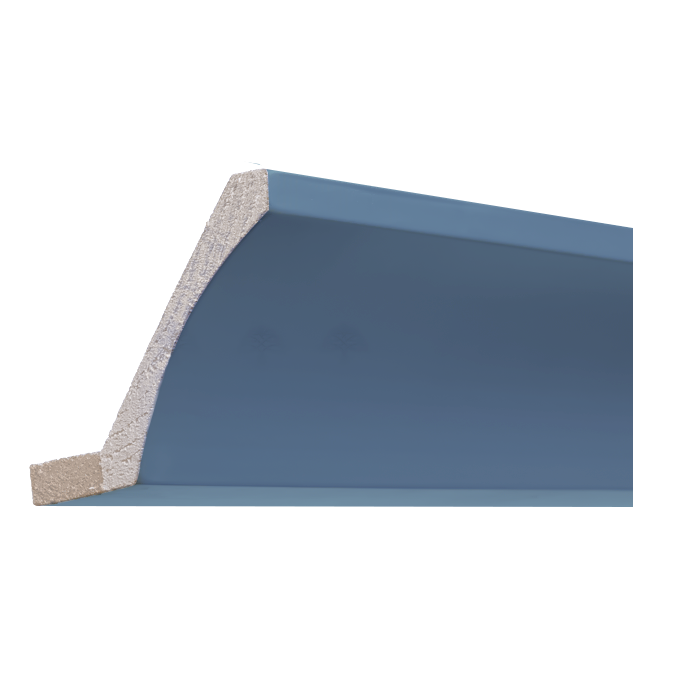 Lancaster Series Blue Shaker Cabinet Wall Cove Molding