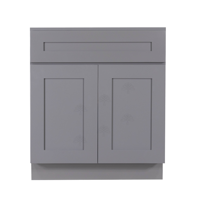 Lancaster Gray Base Cabinet 1 Drawer 2 Doors 1 Adjustable Shelf
