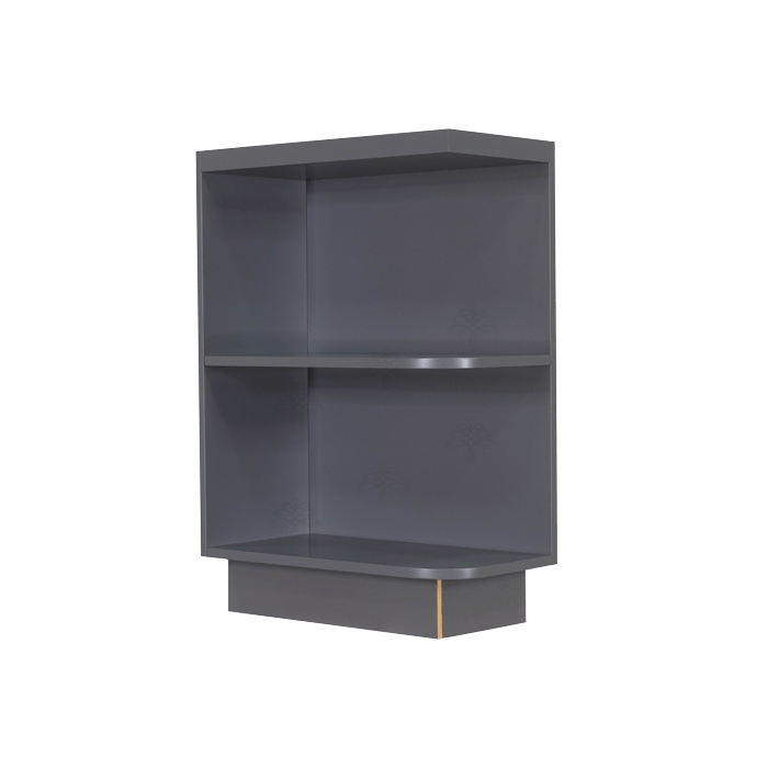 Lancaster Gray Base Open End Shelf 12 inch No Door 1 Fixed Shelf (Left)