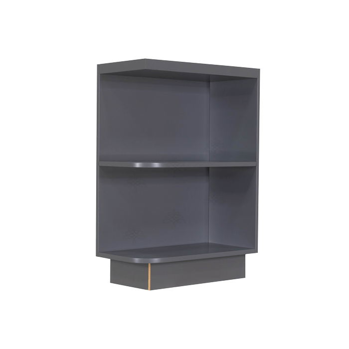 Lancaster Gray Base Open End Shelf 12 inch No Door 1 Fixed Shelf (Right)