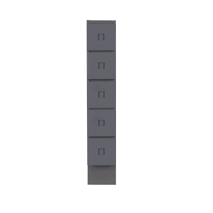 Lancaster Gray Base Spice Drawer(No Slides), 5 Spice Drawers