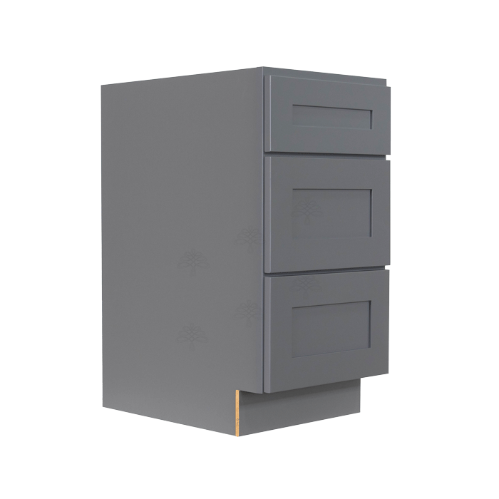 Lancaster Gray Base Drawer Cabinet 3 Drawers