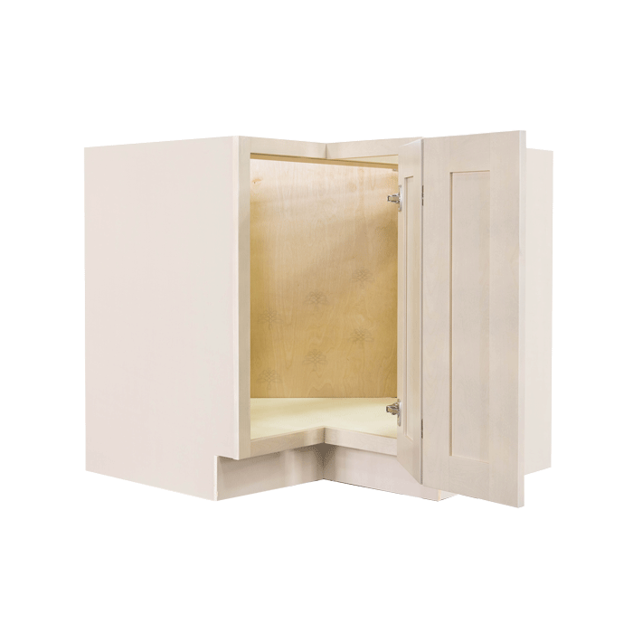Lancaster Stone Wash Lazy Susan Base Cabinet 2 Full Height Folding Doors