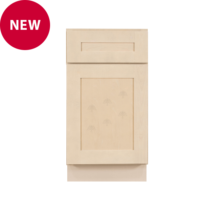 Lancaster Series Stone Wash Shaker Base Waste Basket Cabinet