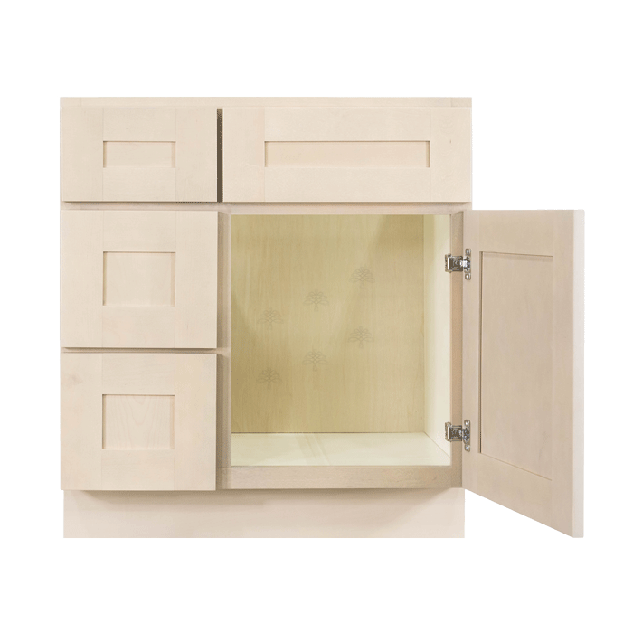 Lancaster Stone Wash Vanity Sink Base Cabinet 1 Dummy Drawer 1 Door (Left)