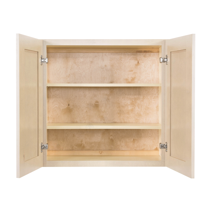 Lancaster Stone Wash Wall Cabinet 2 Doors 2 Adjustable Shelves With 30-inch Height