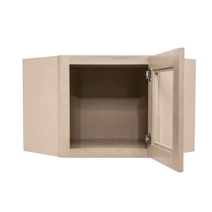 Lancaster Stone Wash Wall Diagonal Mullion Door Cabinet 1 Door No Shelf Glass Not Included