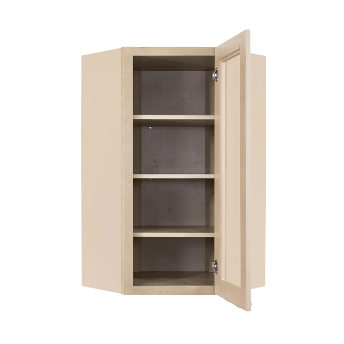 Lancaster Stone Wash Wall Diagonal Mullion Door Cabinet 1 Door 3 Adjustable Shelves Glass not Included