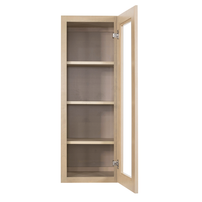 Lancaster Stone Wash Wall Mullion Door Cabinet 1 Door 3 Adjustable Shelves Glass not Included