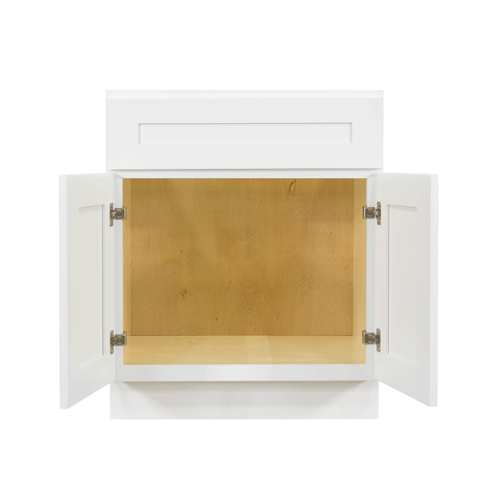 Lancaster Shaker White Vanity Sink Base Cabinet 1 Dummy Drawer 2 Doors