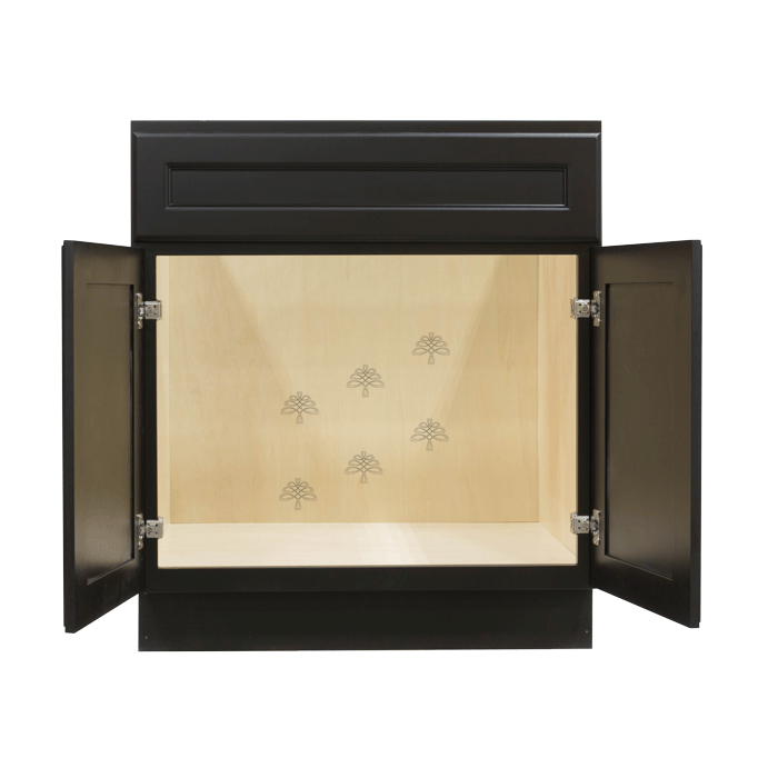 Newport Espresso Sink Base Cabinet 1 Dummy Drawer 2 Doors