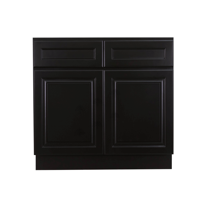 Newport Espresso Sink Base Cabinet 2 Dummy Drawer 2 Doors