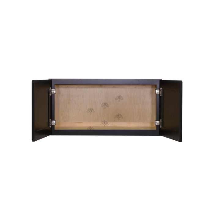 Newport Espresso Wall Cabinet 2 Doors No Shelf