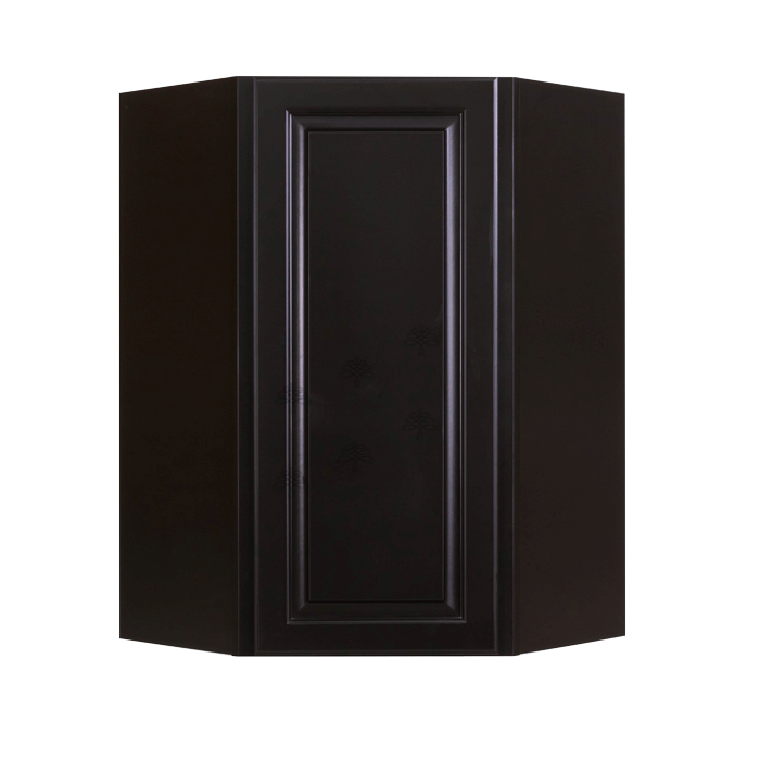 Newport Espresso Wall Diagonal Corner 1 Door 2 Adjustable Shelves