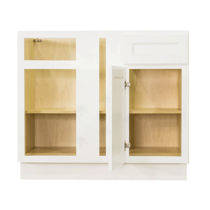 Newport White Base Blind Corner Cabinet 1 Drawer 1 Door