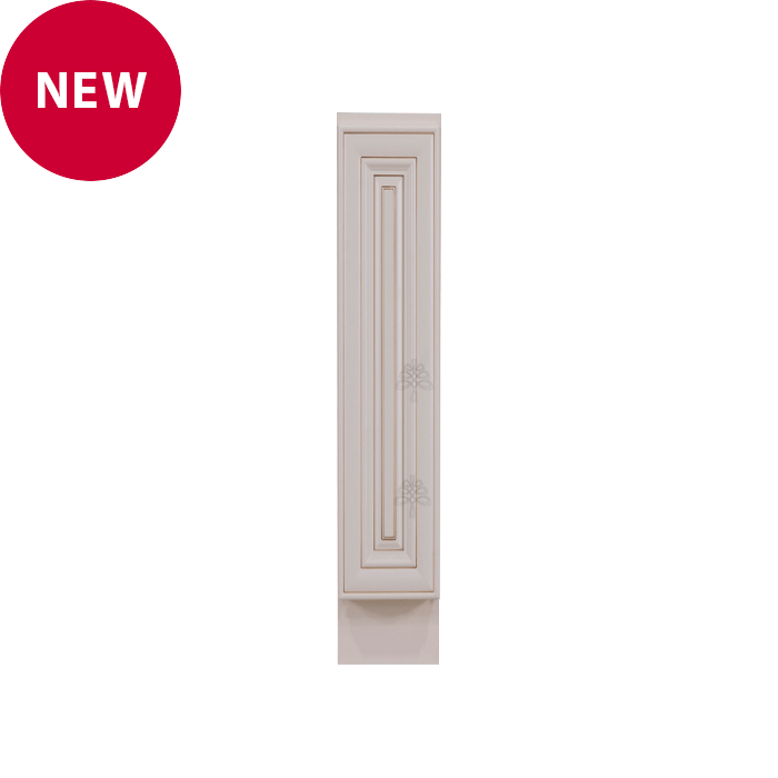 Princeton Series Creamy White With Glaze Base Spice Rack Cabinet