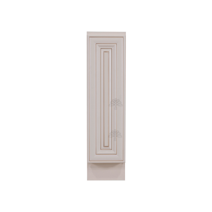 Princeton Series Creamy White With Glaze Base Spice Rack Cabinet With Under-Mount Upgrade