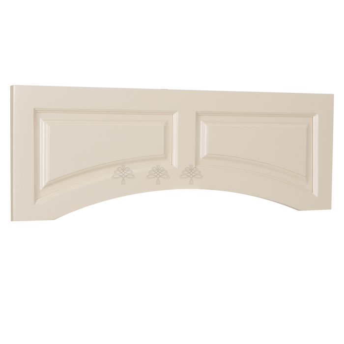 Princeton Creamy White Glazed High Valance