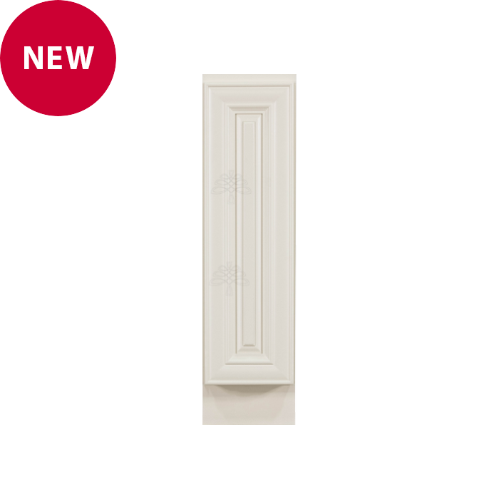 Princeton Series Off White Painted Finish Base Spice Rack Cabinet With Under-Mount Upgrade