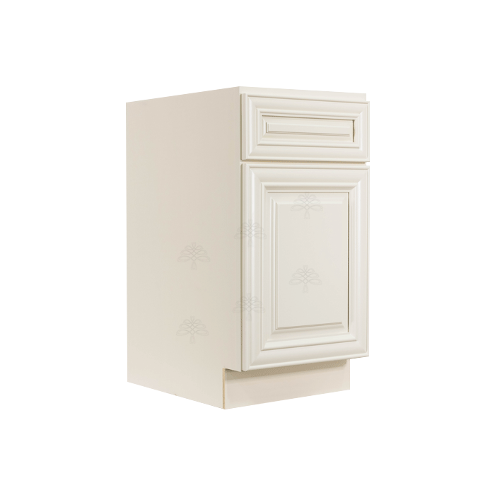 Princeton Series Off White Painted Finish Base Waste Basket Cabinet
