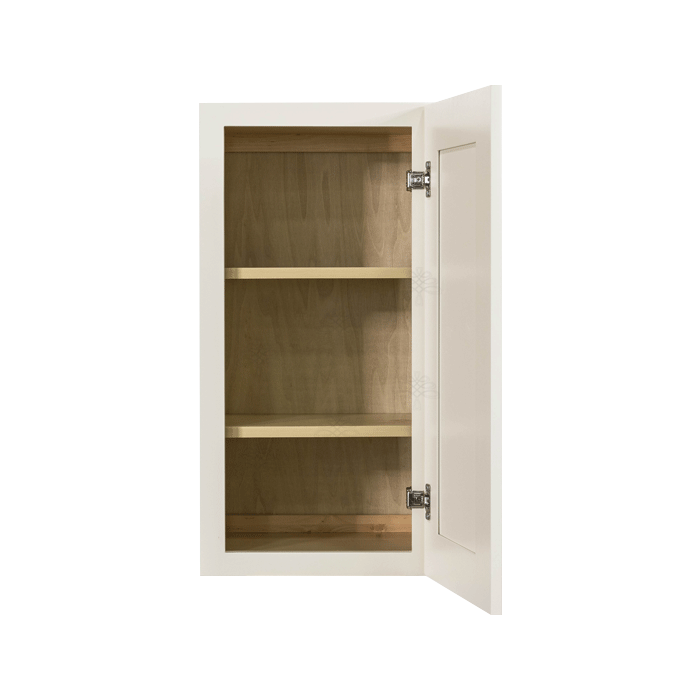 Princeton Off-White Wall Cabinet 1 Door 2 Adjustable Shelves 30-inch Height