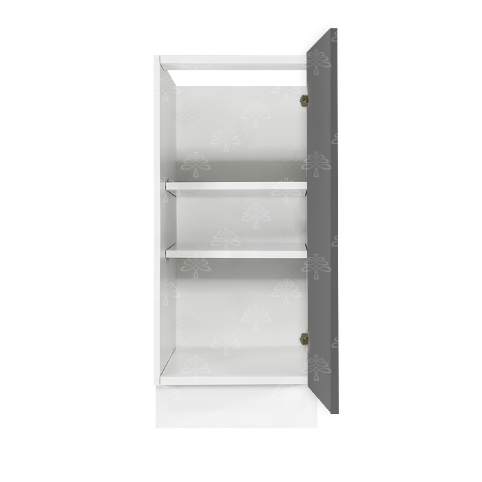 Valencia Gray Series Full Height Tall Vanity Base Cabinet with 1 Door