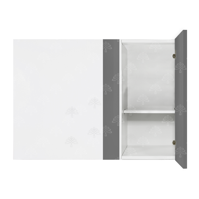 Valencia Gray Series Wall Blind Cabinet with 1 Door
