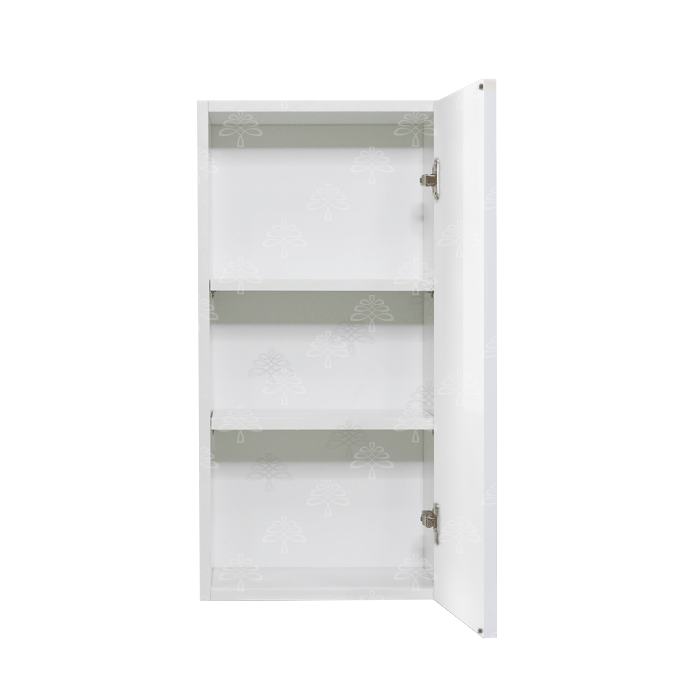 Valencia White Series Wall Cabinet with 1 Door and 30-inch Height