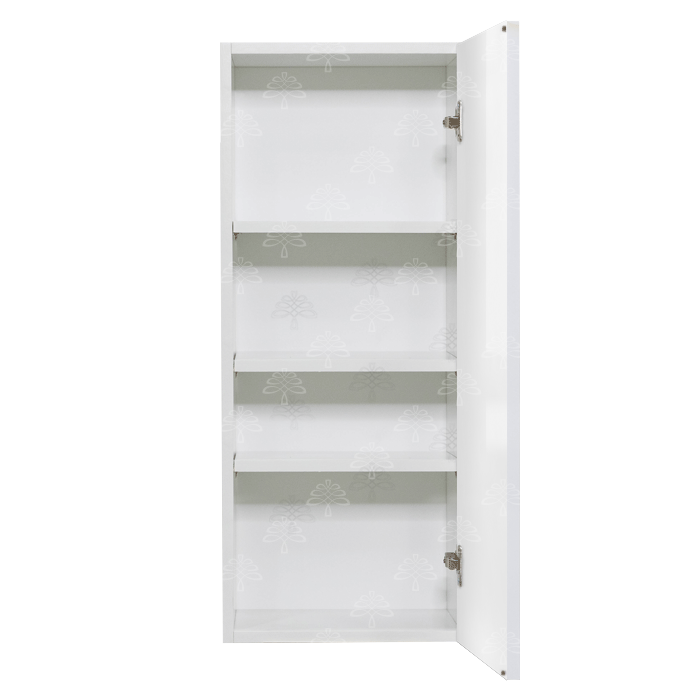 Valencia White Series Wall Cabinet with 1 Door and 42-inch Height
