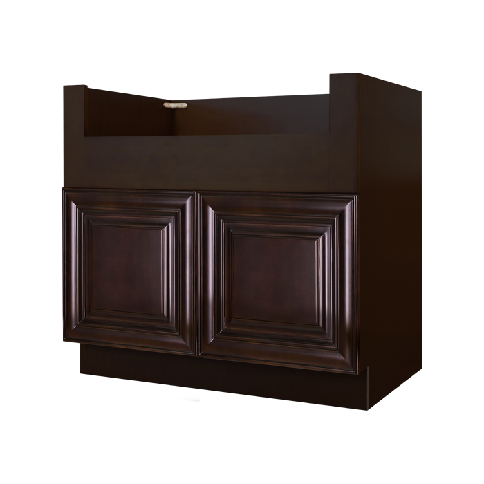 Edinburgh Series Espresso Finish Farm Sink Base Cabinet