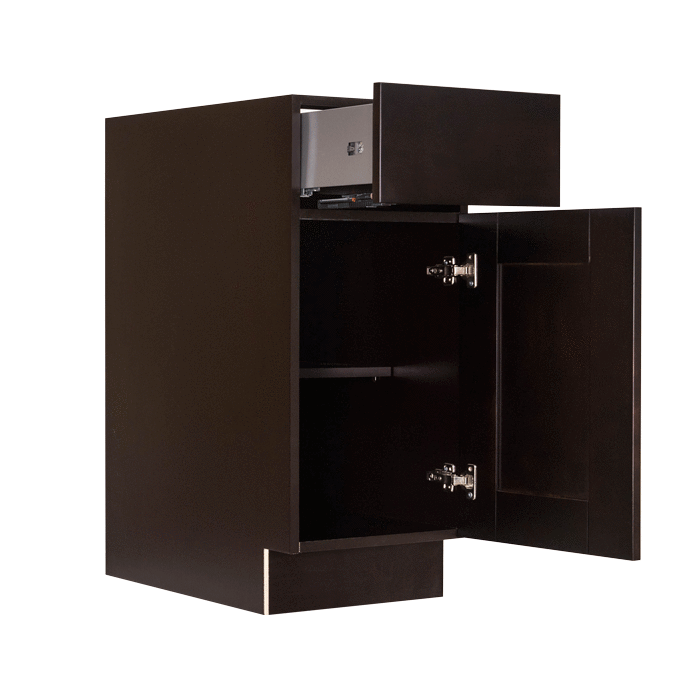 Anchester Espresso Base Cabinet 1 Drawer 1 Door 1 Adjustable Shelf
