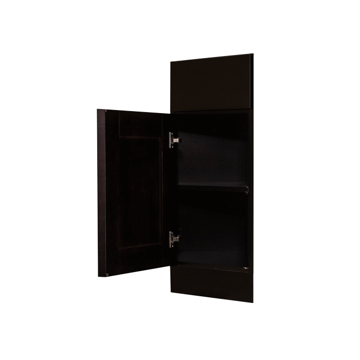 Anchester Espresso Base End Angle Cabinet 1 Fake Drawer 1 Door 1 Adjustable Shelf (Left)