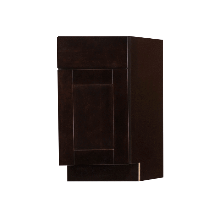 Anchester Espresso Base End Angle Cabinet 1 Fake Drawer 1 Door Adjustable Shelf (Right)